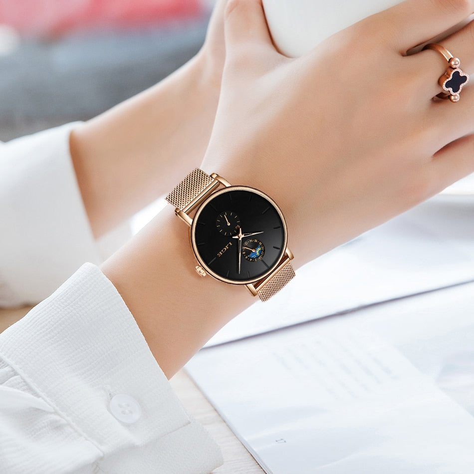 Women's Quartz Watch | Fashion Casual Waterproof Simple Lady Wristwatch.