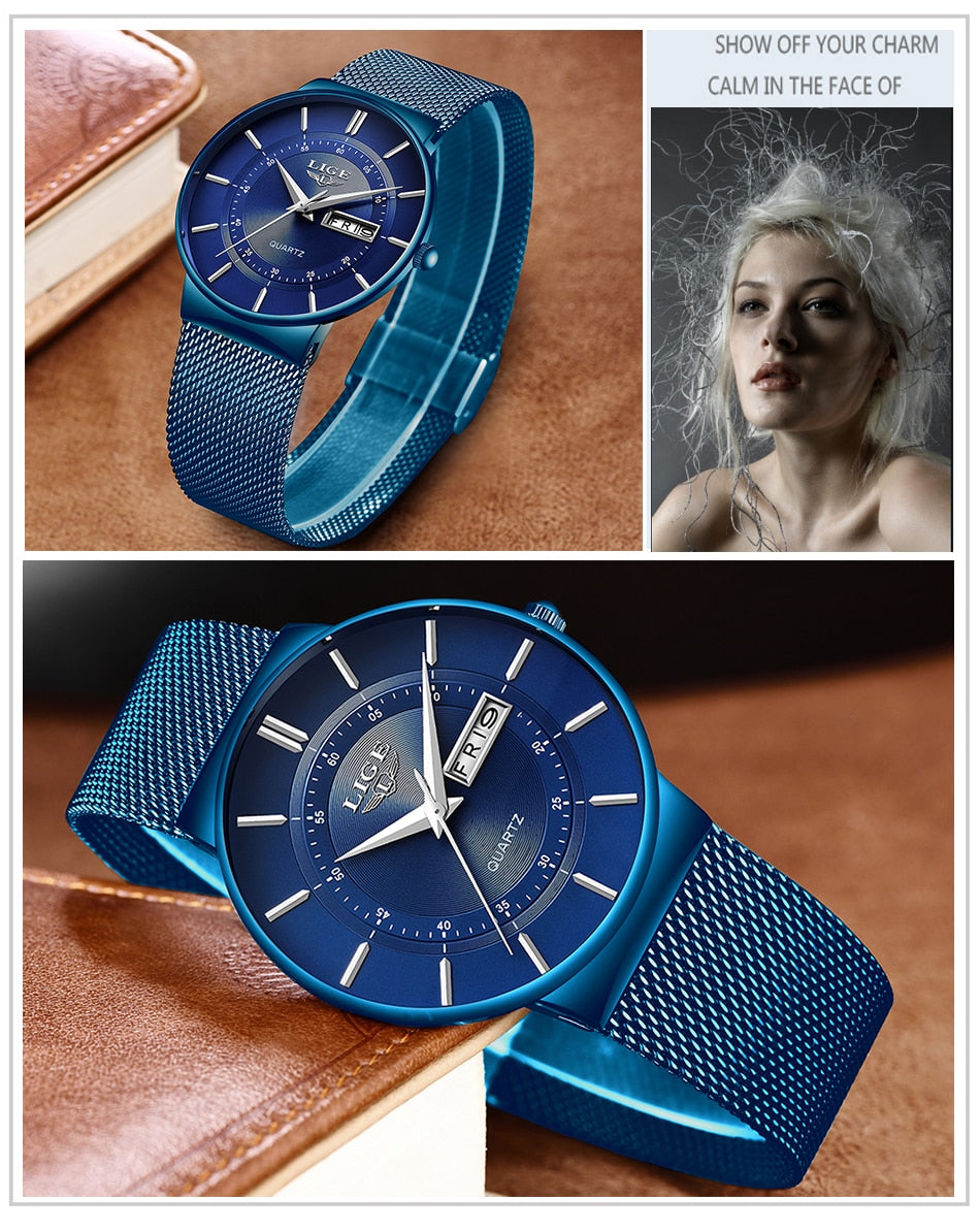 Women Quartz Watch | Ultra-Thin Stainless Steel Waterproof Ladies Watch