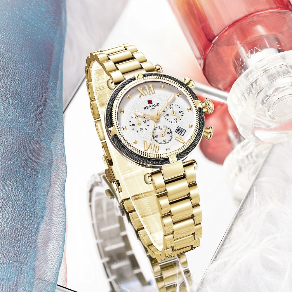 Woman's Quartz Watch | Waterproof Fashion Luxury Casual Ladies Wristwatch.