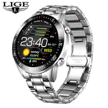 Load image into Gallery viewer, Men&#39;s Stainless Steel Smartwatch | Waterproof Sports Fitness Full Circle Smartwatch
