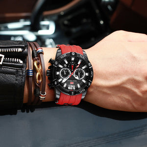 Men's Sport Wrist Watch | Waterproof Quartz Luxury Design Fashion Wristwatch