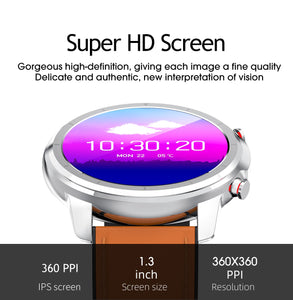 Men's Waterproof Smartwatch | Bluetooth 5.0 Full Touch 360*360 HD Amoled Screen Smart Watch