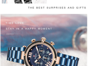 Woman's Quartz Watch | Waterproof Fashion Luxury Casual Ladies Wristwatch
