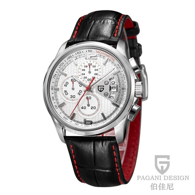 Men's Quartz Watch | Quartz Movement Military Leather Luxury Fashion Wristwatch.