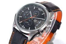Load image into Gallery viewer, Men&#39;s Quartz Watch | Quartz Movement Military Leather Luxury Fashion Wristwatch
