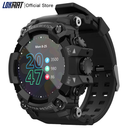 Men's Fitness Smartwatch | Android ios Heart Rate Monitor Blood Pressure Tracker Full Touch Screen Smartwatch.