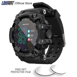 Men's Fitness Smartwatch | Android ios Heart Rate Monitor Blood Pressure Tracker Full Touch Screen Smartwatch