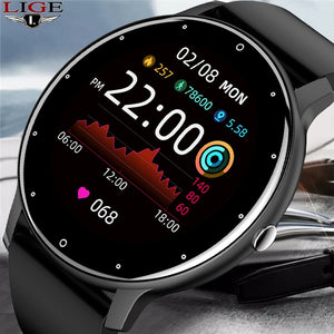 Android ios Fitness Smartwatch | Men's IP67 Waterproof Bluetooth Full Touch Screen Sport Watch